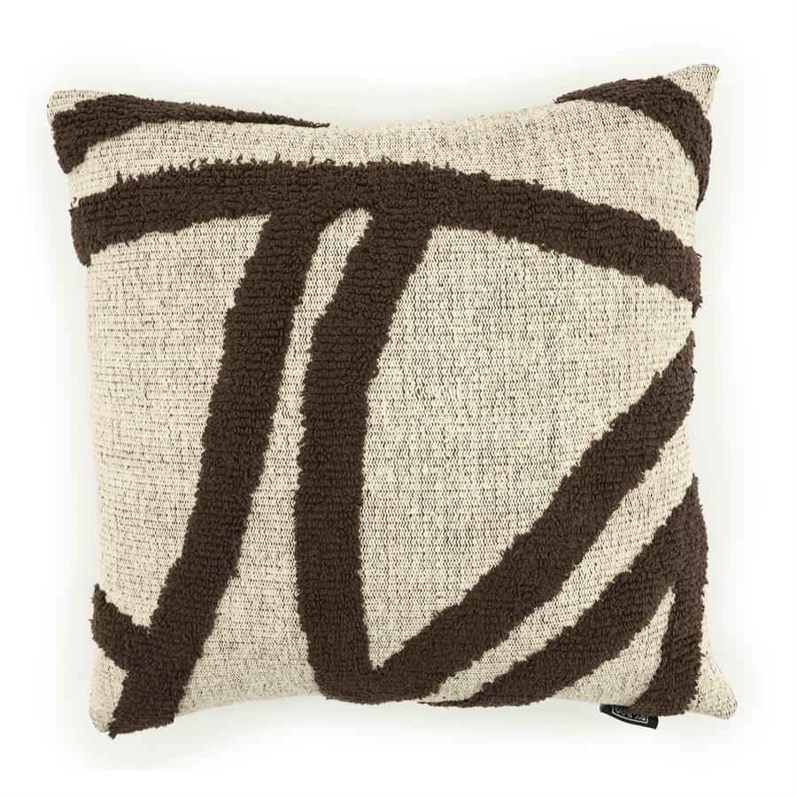 Sierkussen Pillow Majani 45x45 – bruin | By Boo