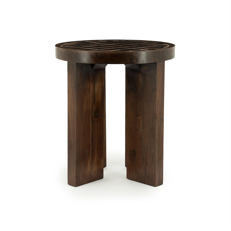 Tables Side table TiledUp 40x40x45 – bruin | By Boo