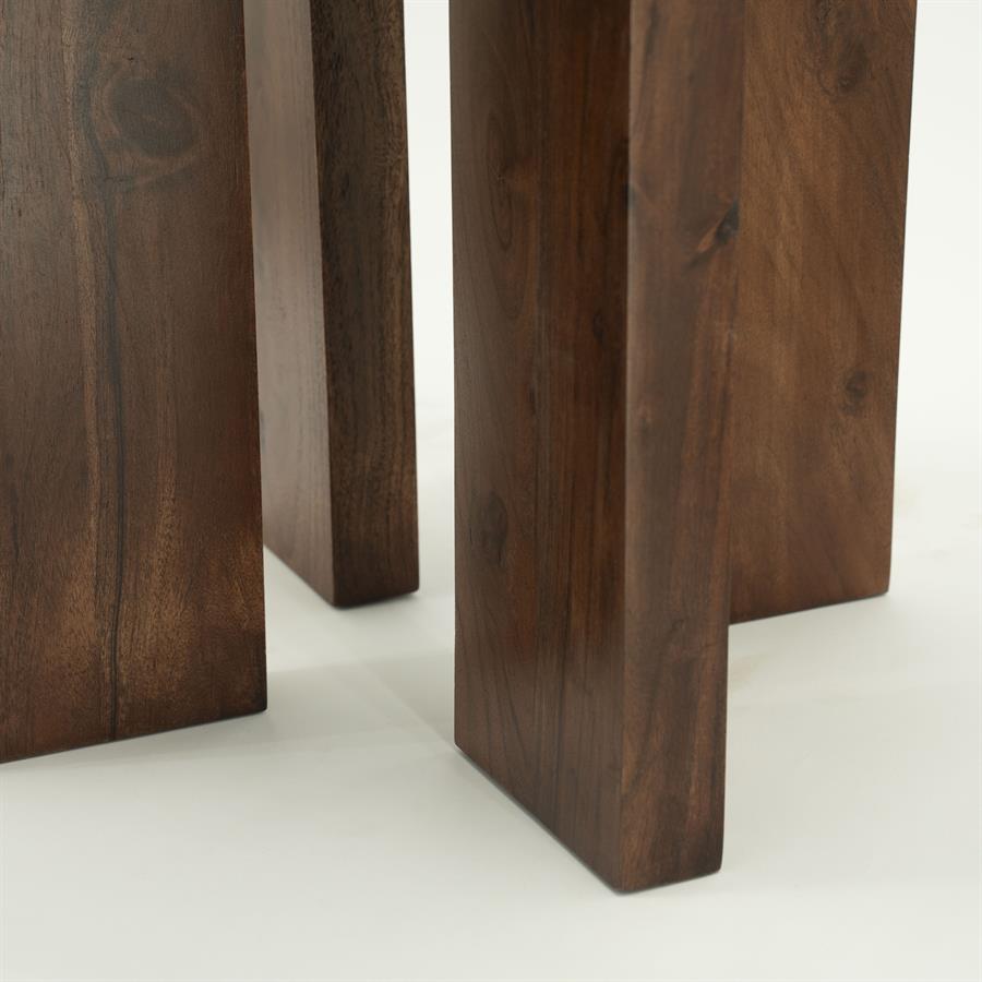 Tables Side table TiledUp 40x40x45 – bruin | By Boo