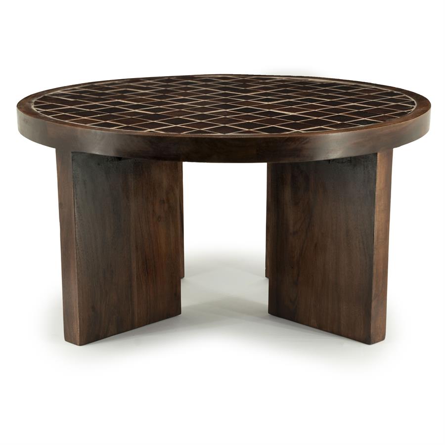 Tables Coffee table TiledUp 70x70x35 – bruin | By Boo