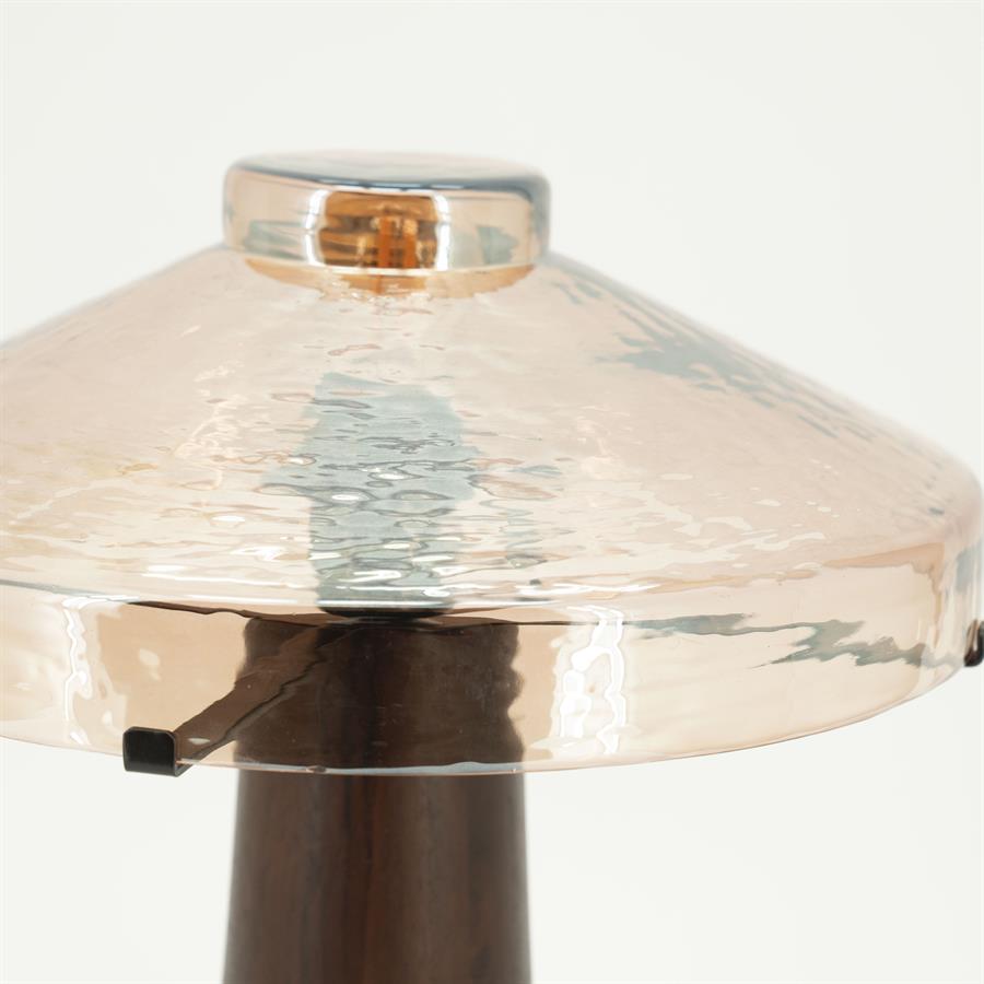 Lamp Dome 30x30x34,5 – bruin | By Boo