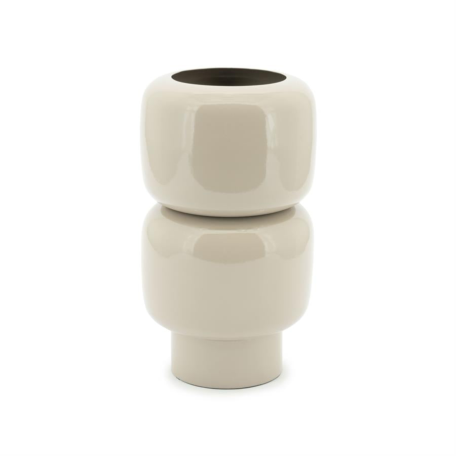 Pottery and vases Rollo 14x14x25 – taupe | By Boo