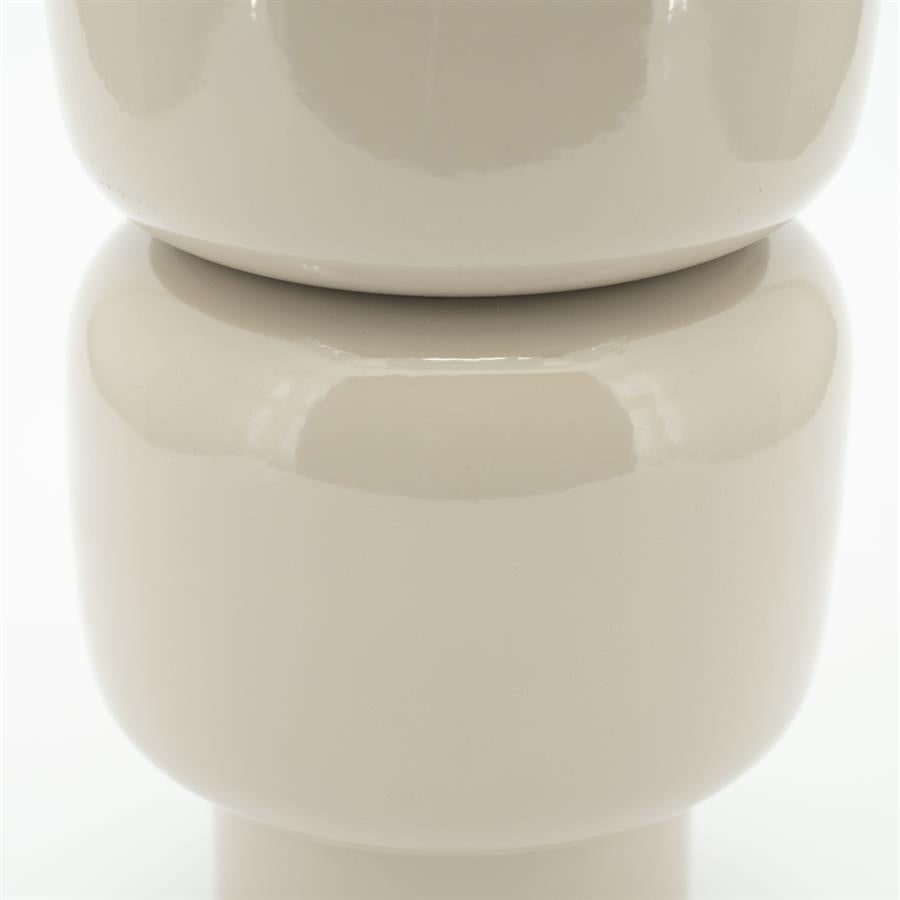 Pottery and vases Rollo 14x14x25 – taupe | By Boo