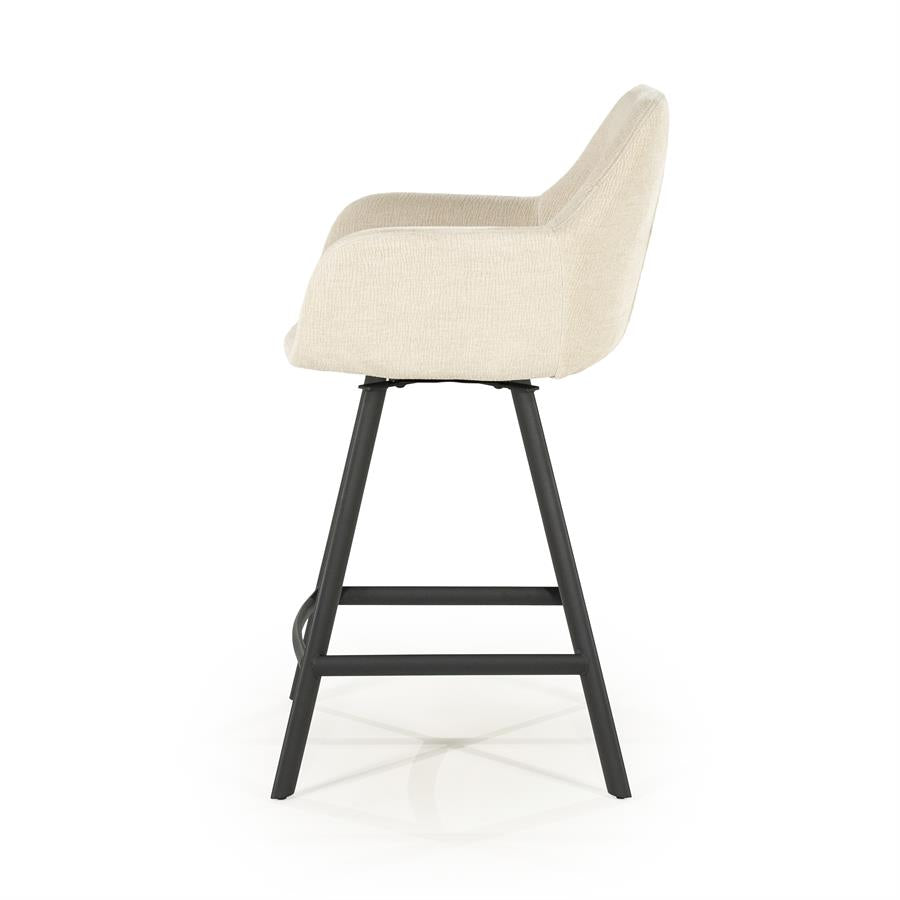 Barchairs Barstool Bliss with armrest 52x56,5x96,5 – beige | By Boo