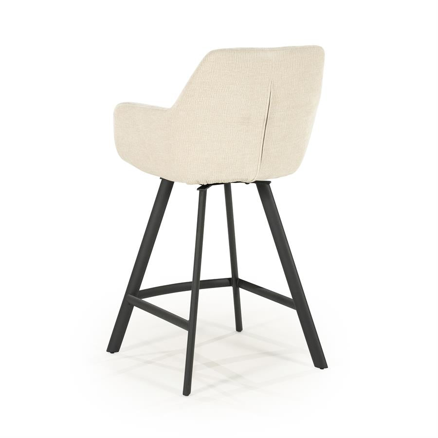 Barchairs Barstool Bliss with armrest 52x56,5x96,5 – beige | By Boo