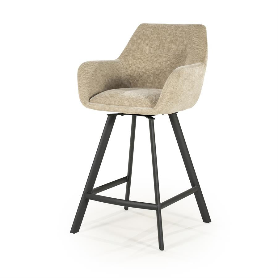 Barchairs Barstool Bliss with armrest 52x56,5x96,5 – taupe | By Boo