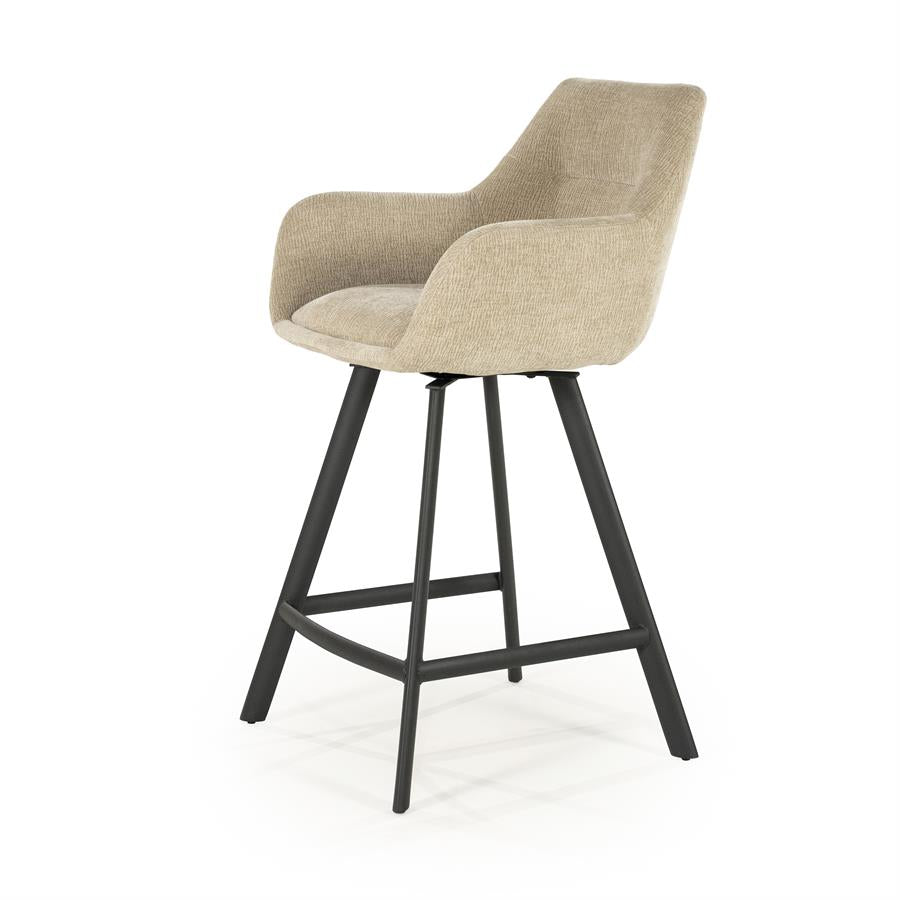 Barchairs Barstool Bliss with armrest 52x56,5x96,5 – taupe | By Boo
