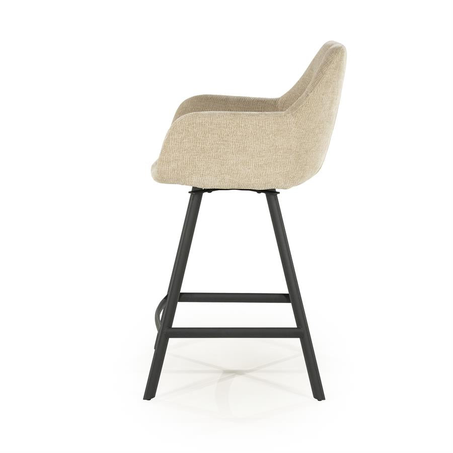 Barchairs Barstool Bliss with armrest 52x56,5x96,5 – taupe | By Boo