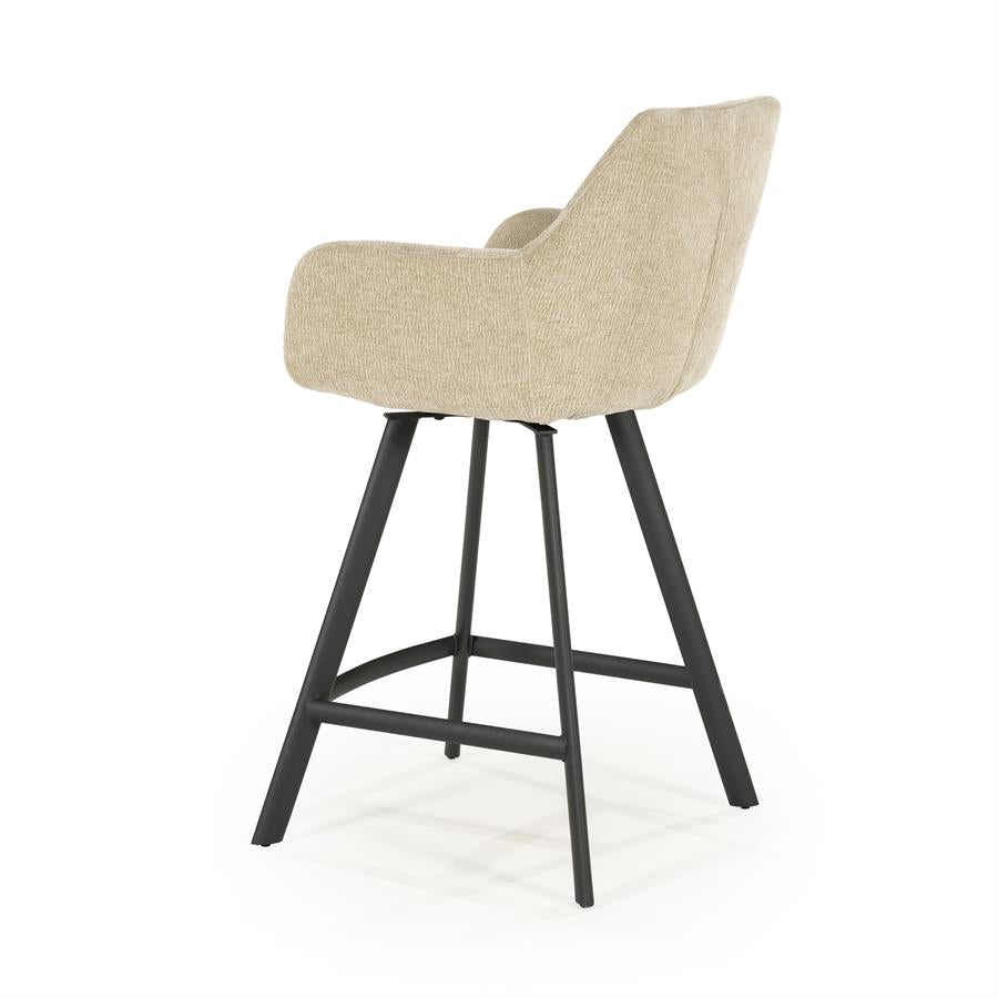 Barchairs Barstool Bliss with armrest 52x56,5x96,5 – taupe | By Boo