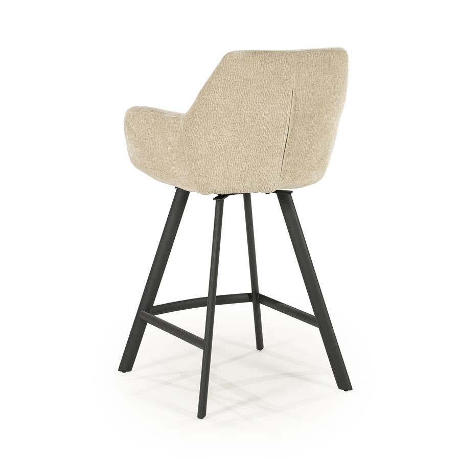 Barchairs Barstool Bliss with armrest 52x56,5x96,5 – taupe | By Boo