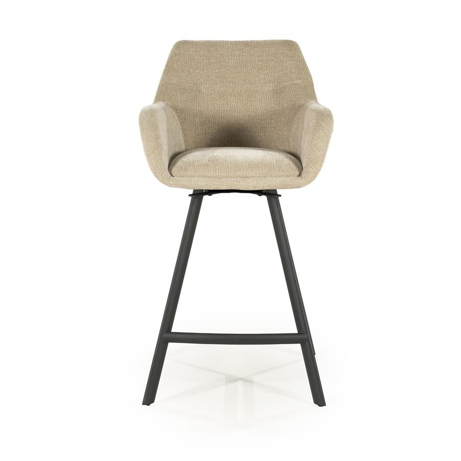Barchairs Barstool Bliss with armrest 52x56,5x96,5 – taupe | By Boo