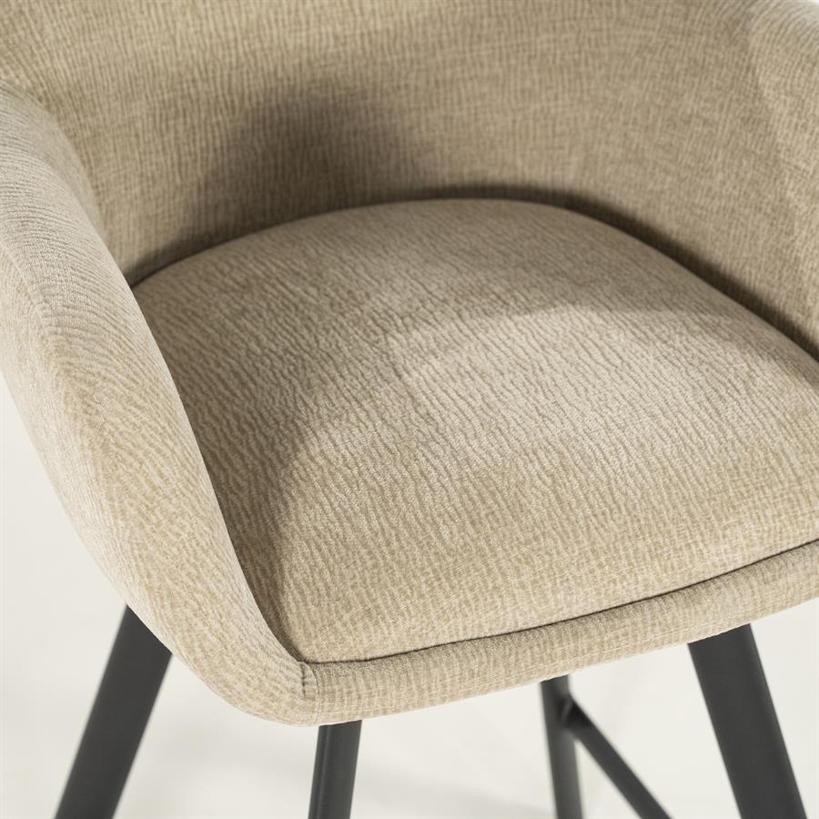 Barchairs Barstool Bliss with armrest 52x56,5x96,5 – taupe | By Boo