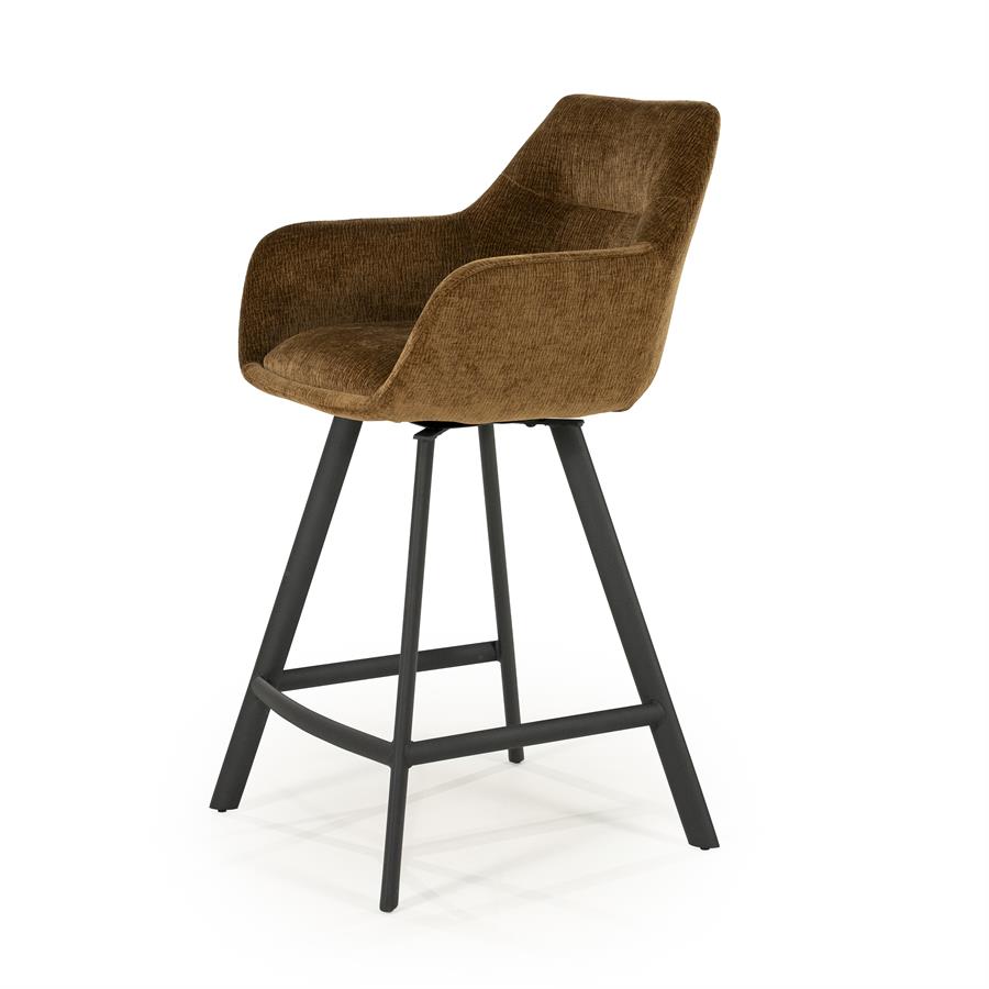 Barchairs Barstool Bliss with armrest 52x56,5x96,5 – geel | By Boo