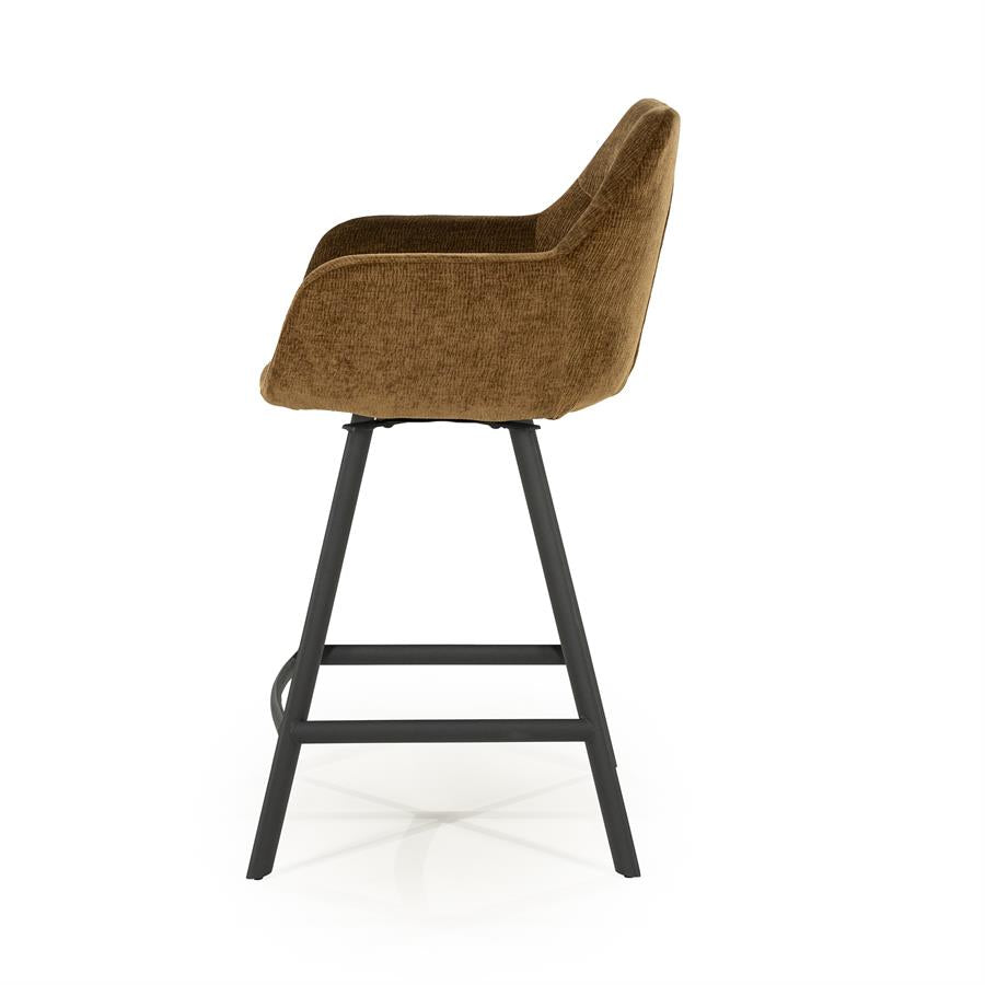 Barchairs Barstool Bliss with armrest 52x56,5x96,5 – geel | By Boo