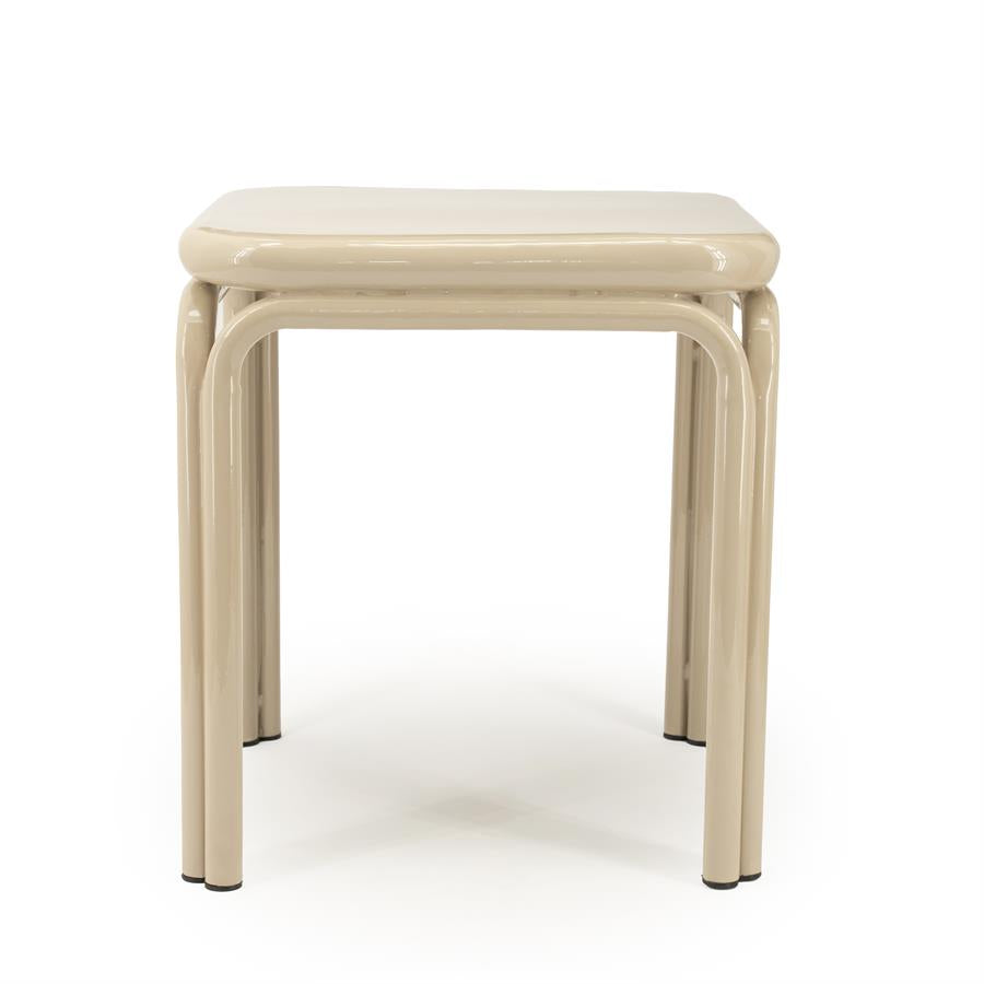 Tables Side table Zilo 43x43x45 – beige | By Boo