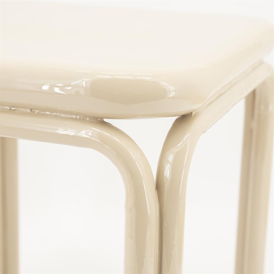 Tables Side table Zilo 43x43x45 – beige | By Boo