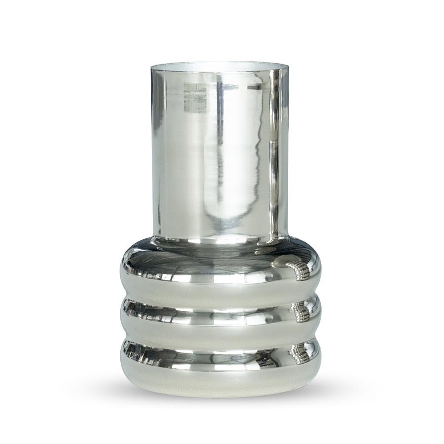 Pottery and vases Vase Chromeo 18x18x31 – chrome | By Boo