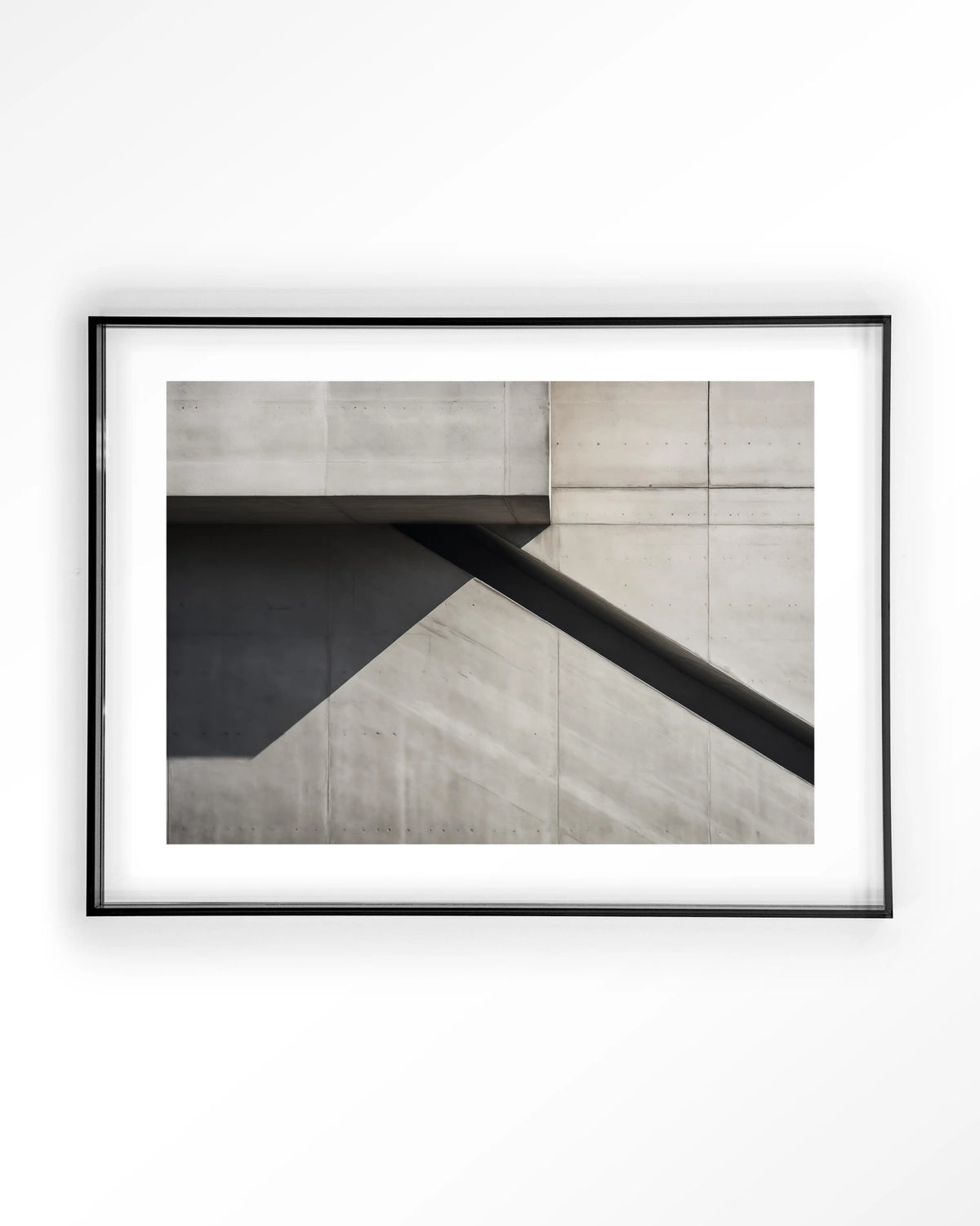 Concrete Detail – betonnen muur architectuur – Art print – Acryl zwart