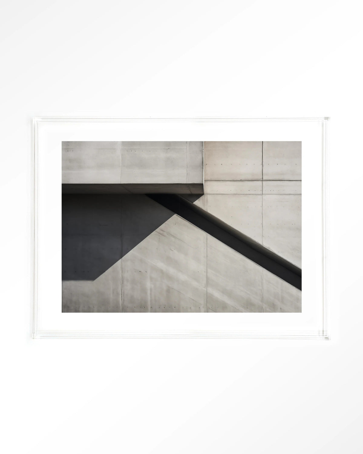 Concrete Detail – betonnen muur architectuur – Art print – Acryl doorzichtig