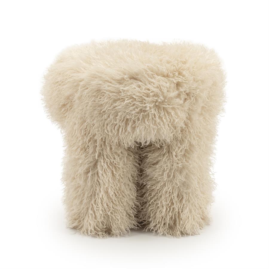 Poufs and stools Stool Doodly 40x40x43 – beige | By Boo