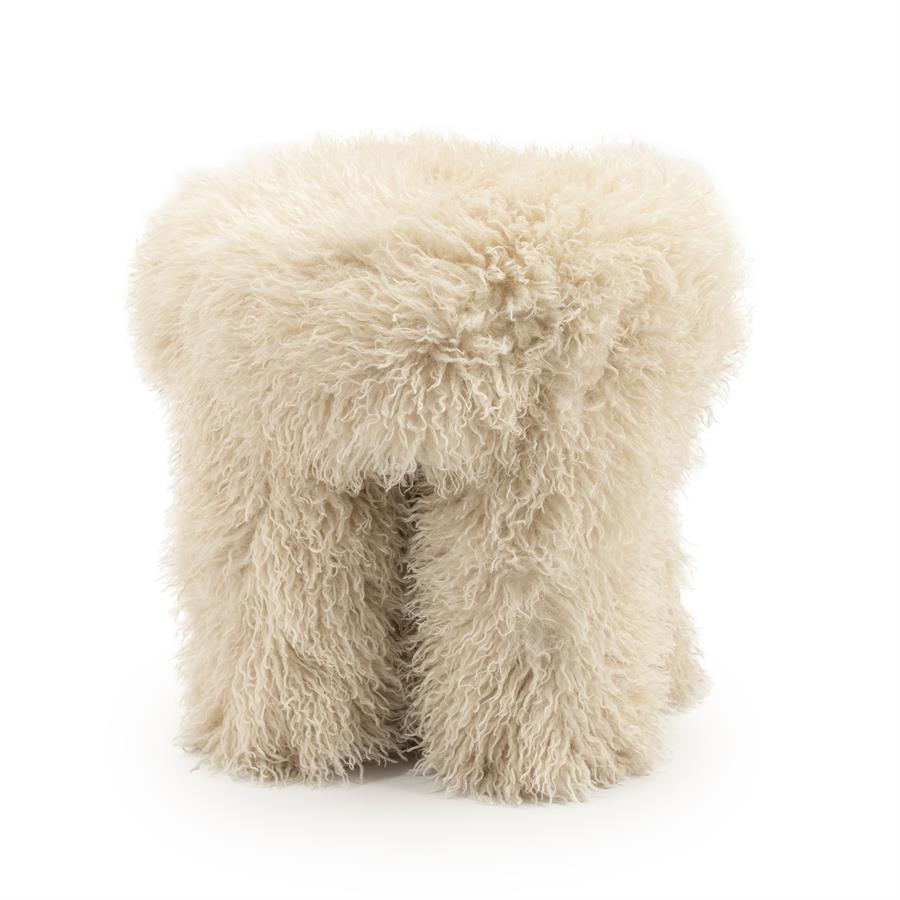 Poufs and stools Stool Doodly 40x40x43 – beige | By Boo