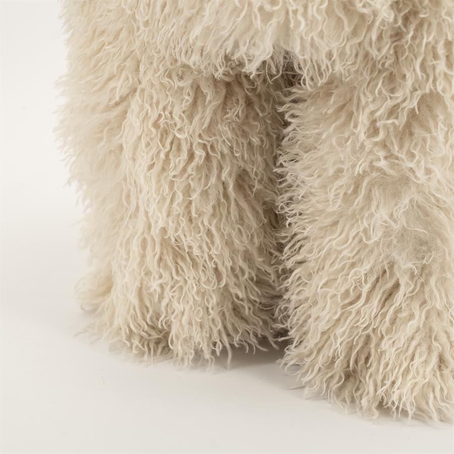 Poufs and stools Stool Doodly 40x40x43 – beige | By Boo