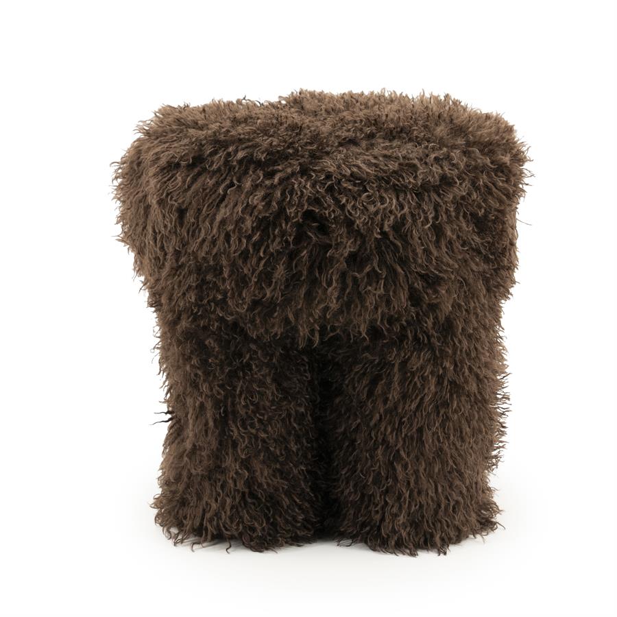 Poufs and stools Stool Doodly 40x40x43 – bruin | By Boo