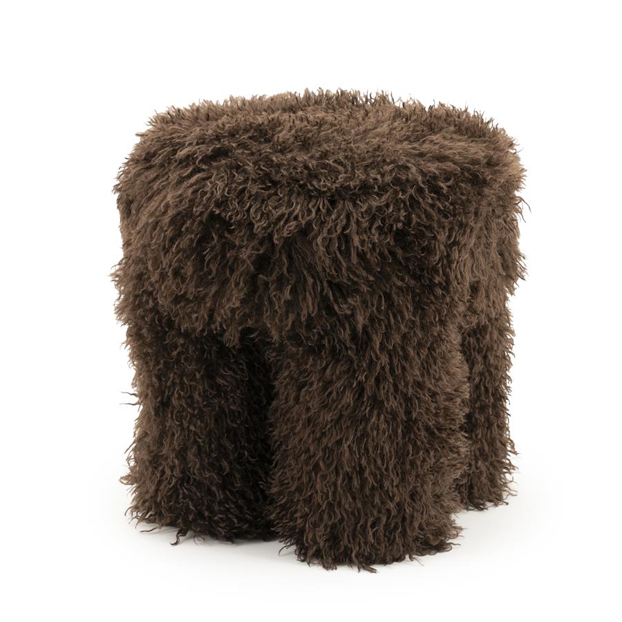 Poufs and stools Stool Doodly 40x40x43 – bruin | By Boo