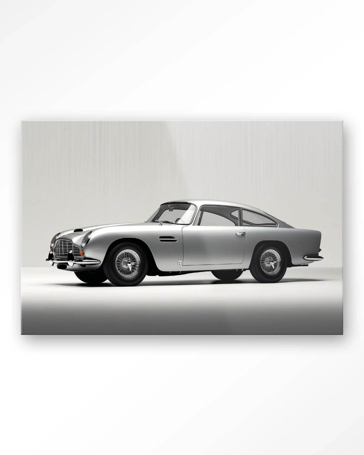 Silver Ride – zilveren klassieke sportwagen – Glas – Blinde montage