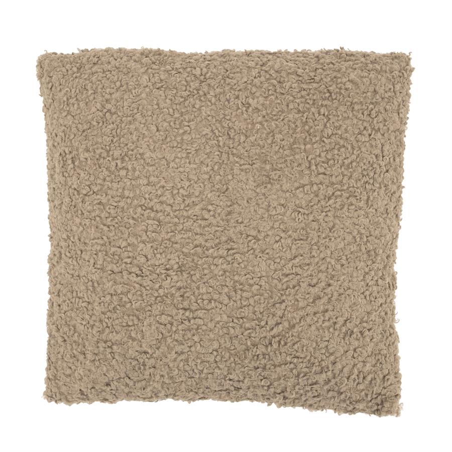 Sierkussen Teddy 45x45x12 – taupe | By Boo