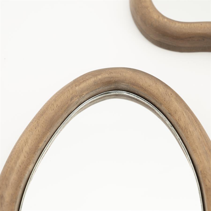 Spiegel Akiro 17x40,5x2,5 / 30x24,5x2,5 / 20x18x2,5 – bruin | By Boo