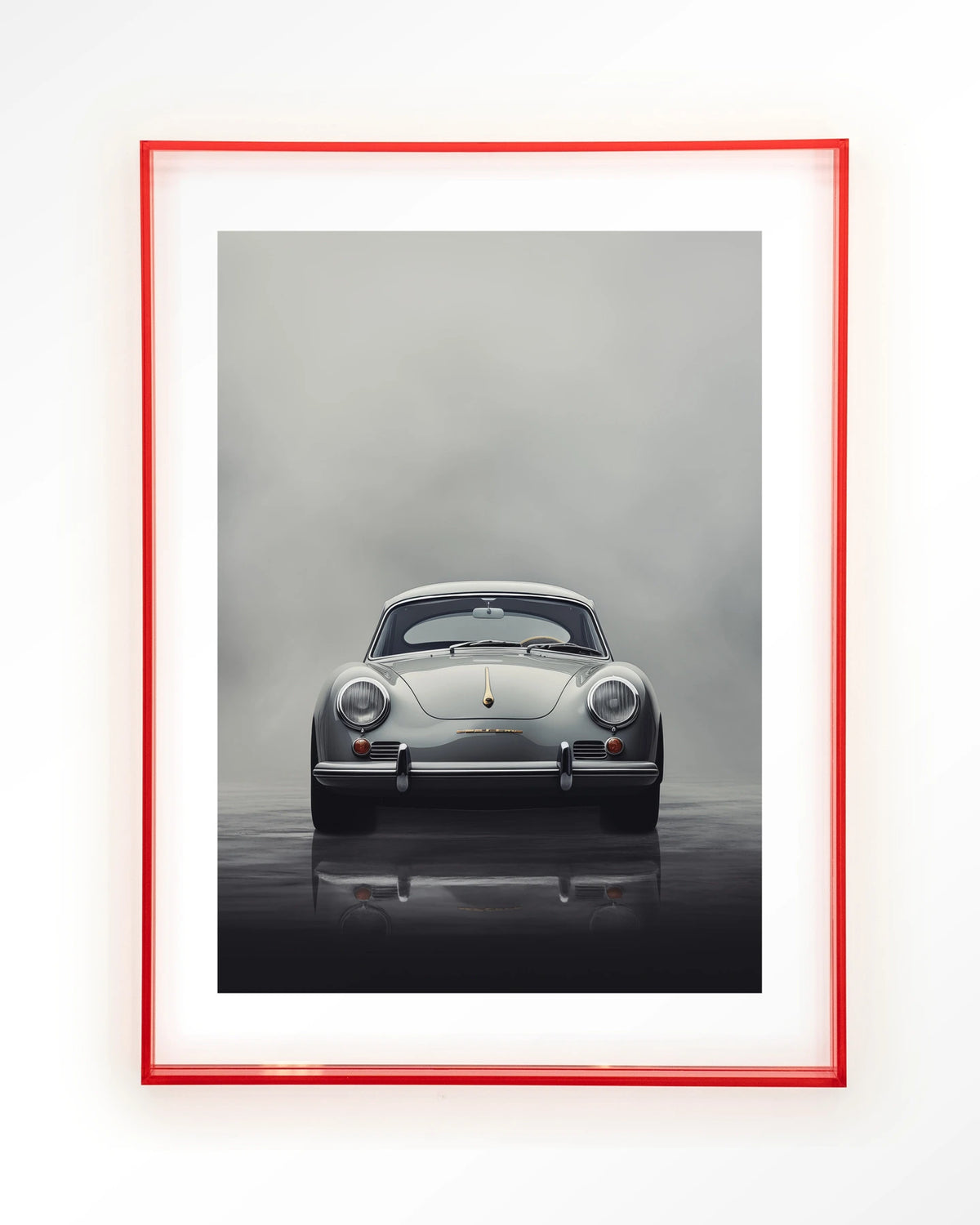Smokey Car – Art print – Acryl roze