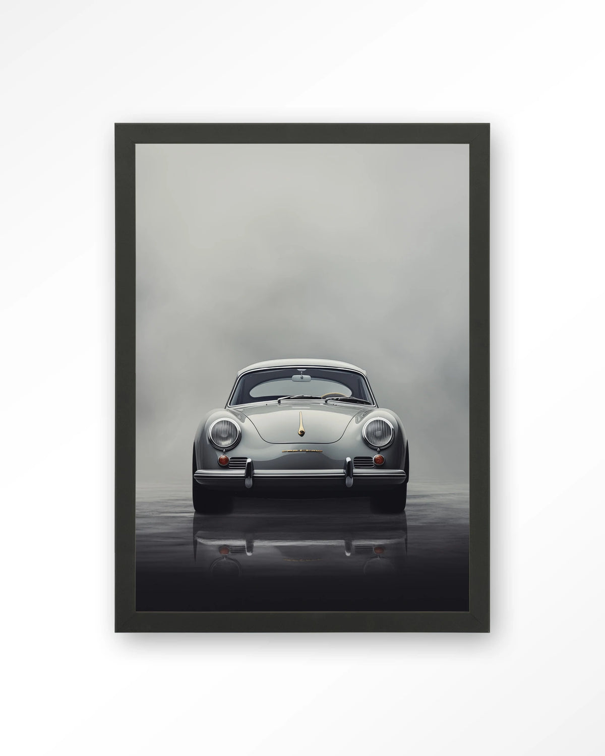 Smokey Car – Art print – Hout zwart