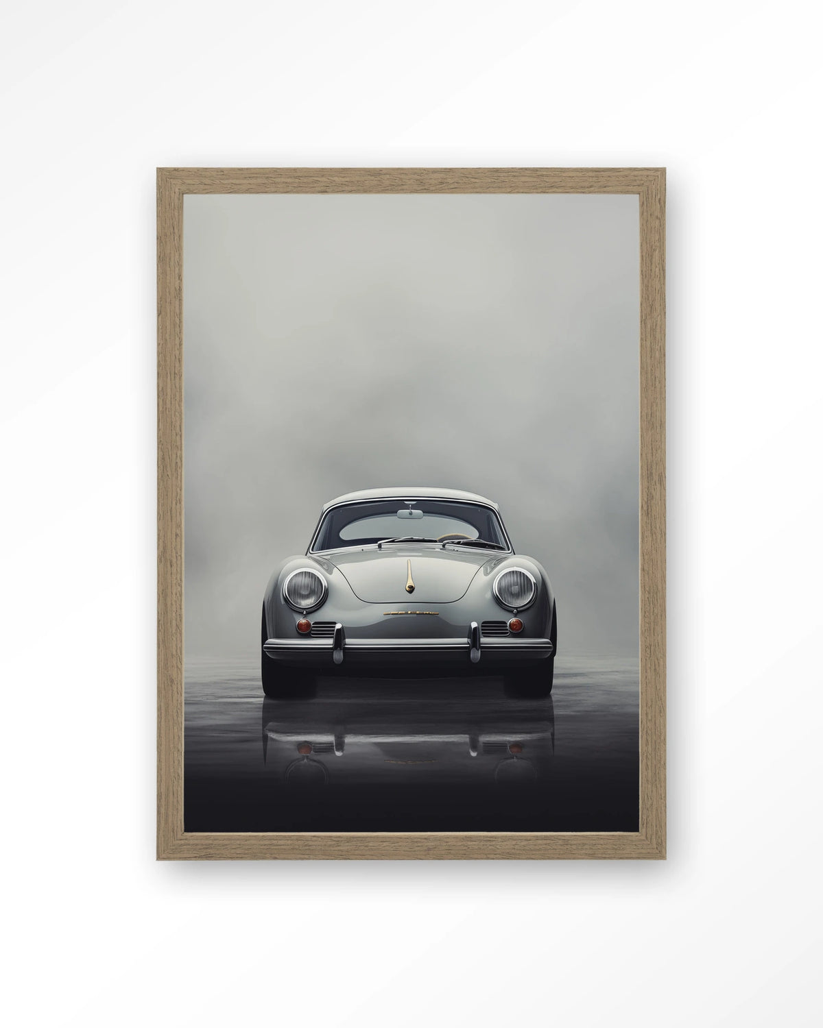 Smokey Car – Art print – Hout bruin