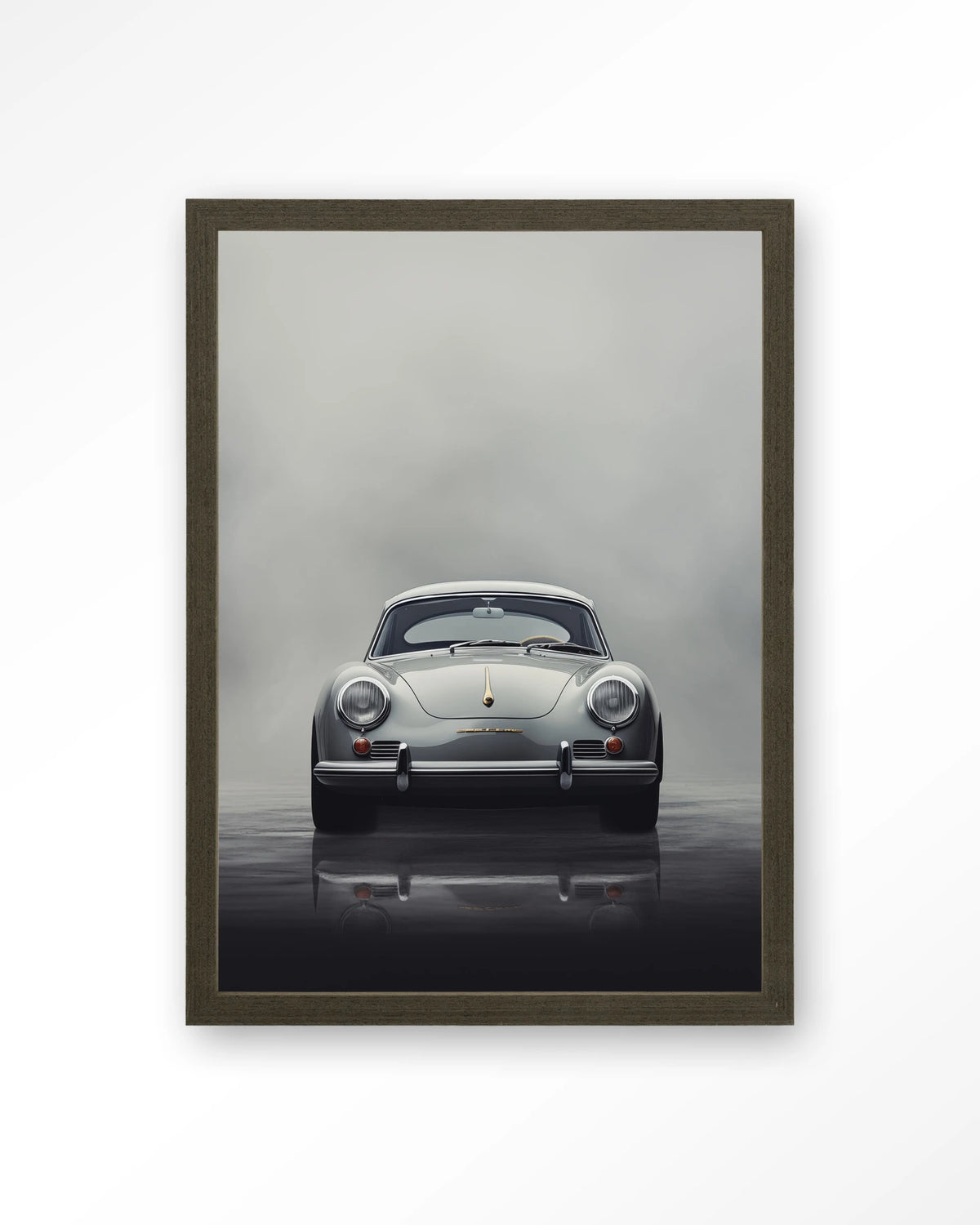 Smokey Car – Art print – Hout donkerbruin