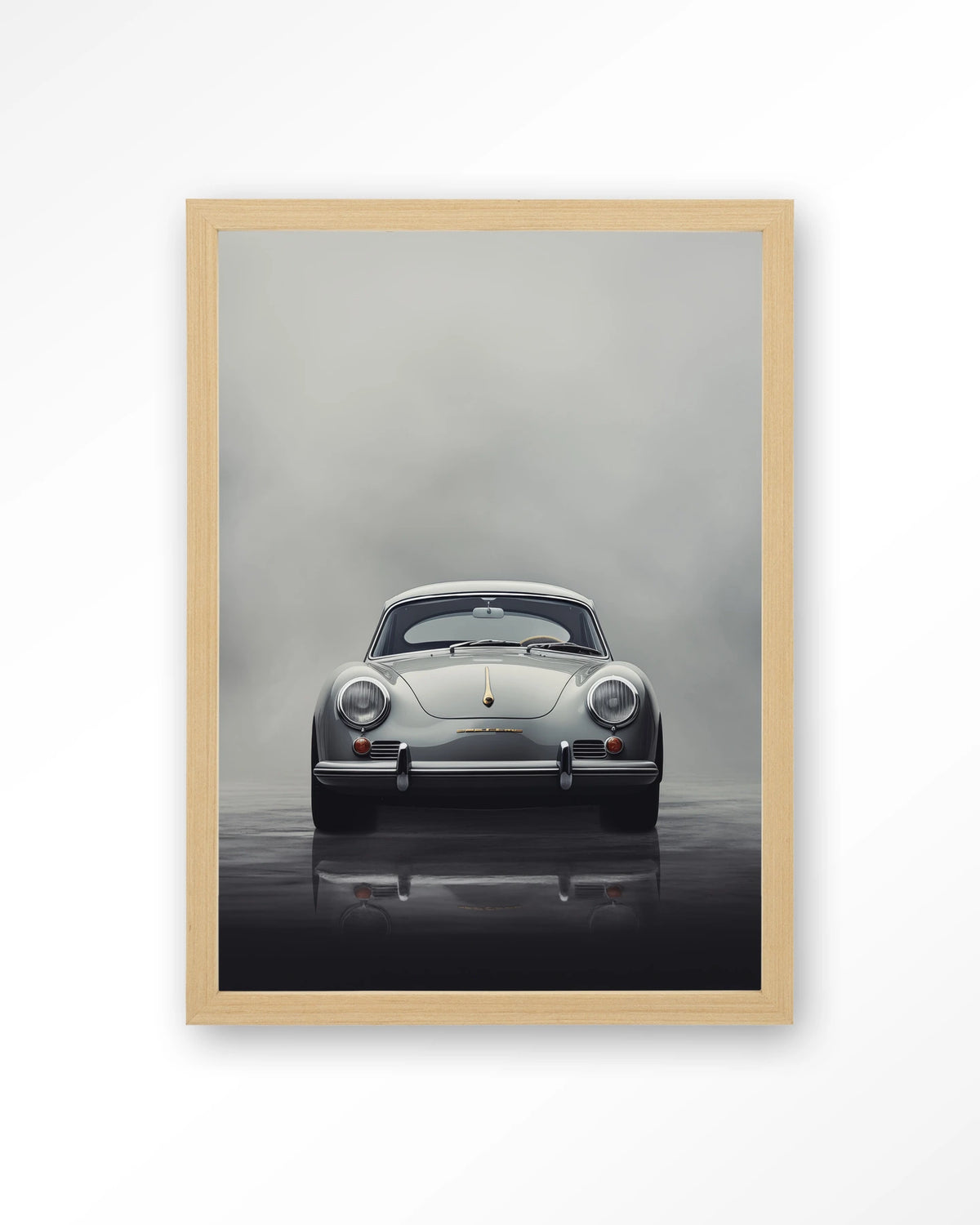 Smokey Car – Art print – Hout naturel
