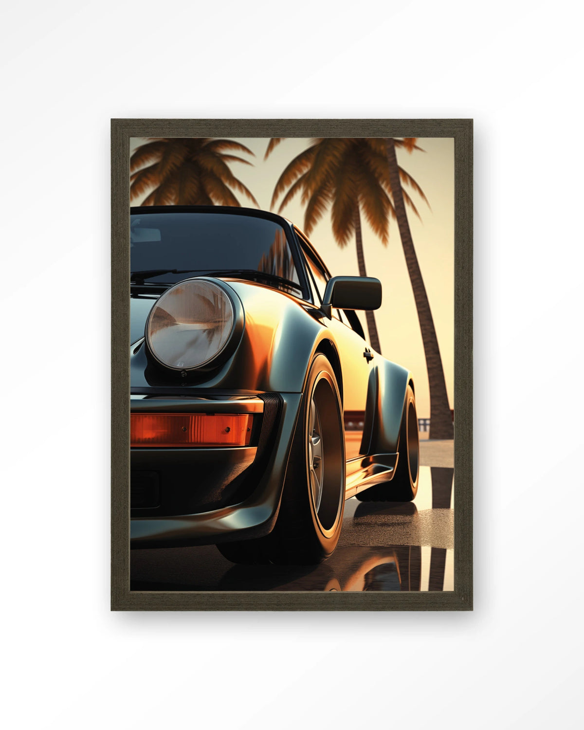 Miami Style – Art print – Hout donkerbruin