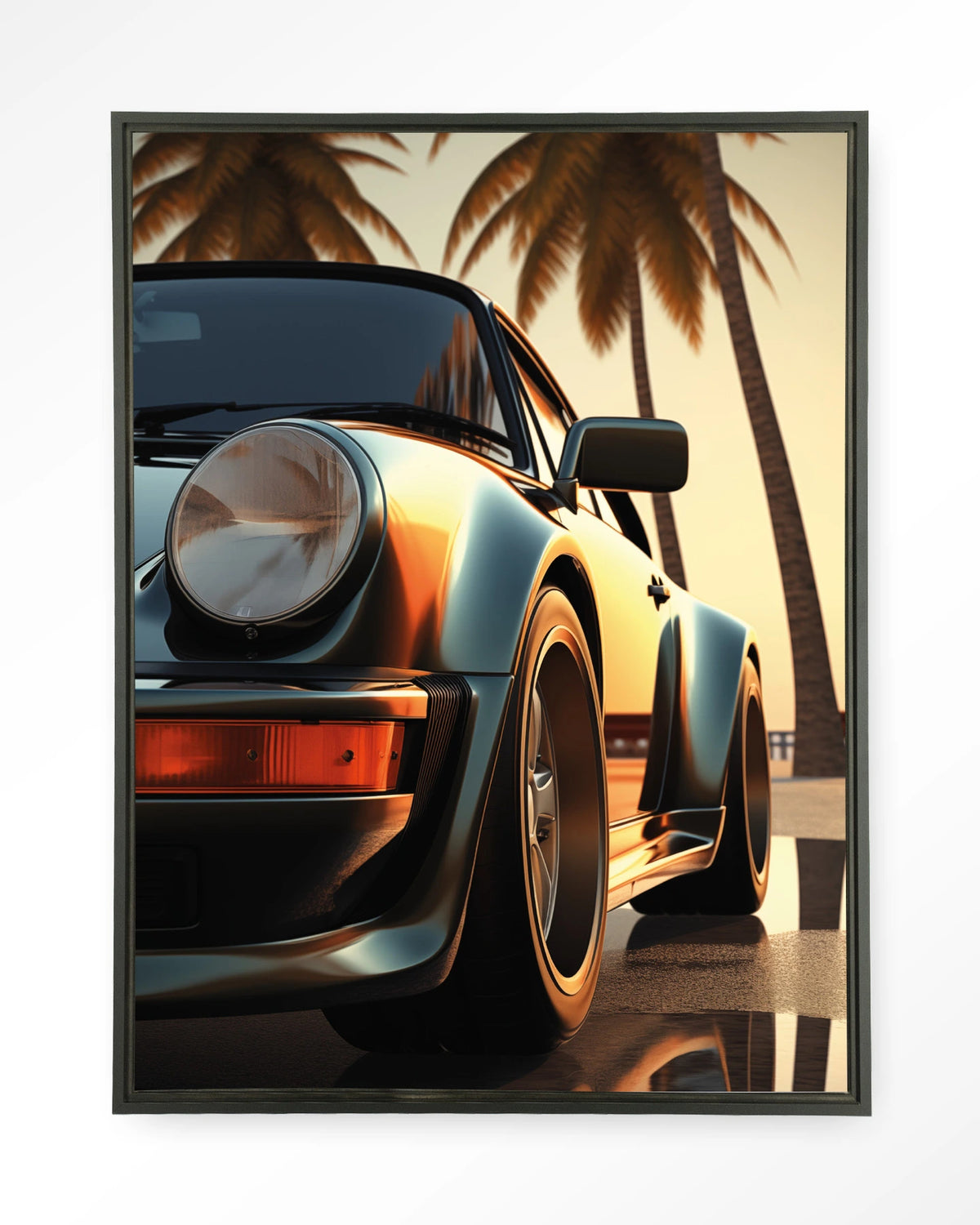 Miami Style – Wandkleed – Floating frame – zwart