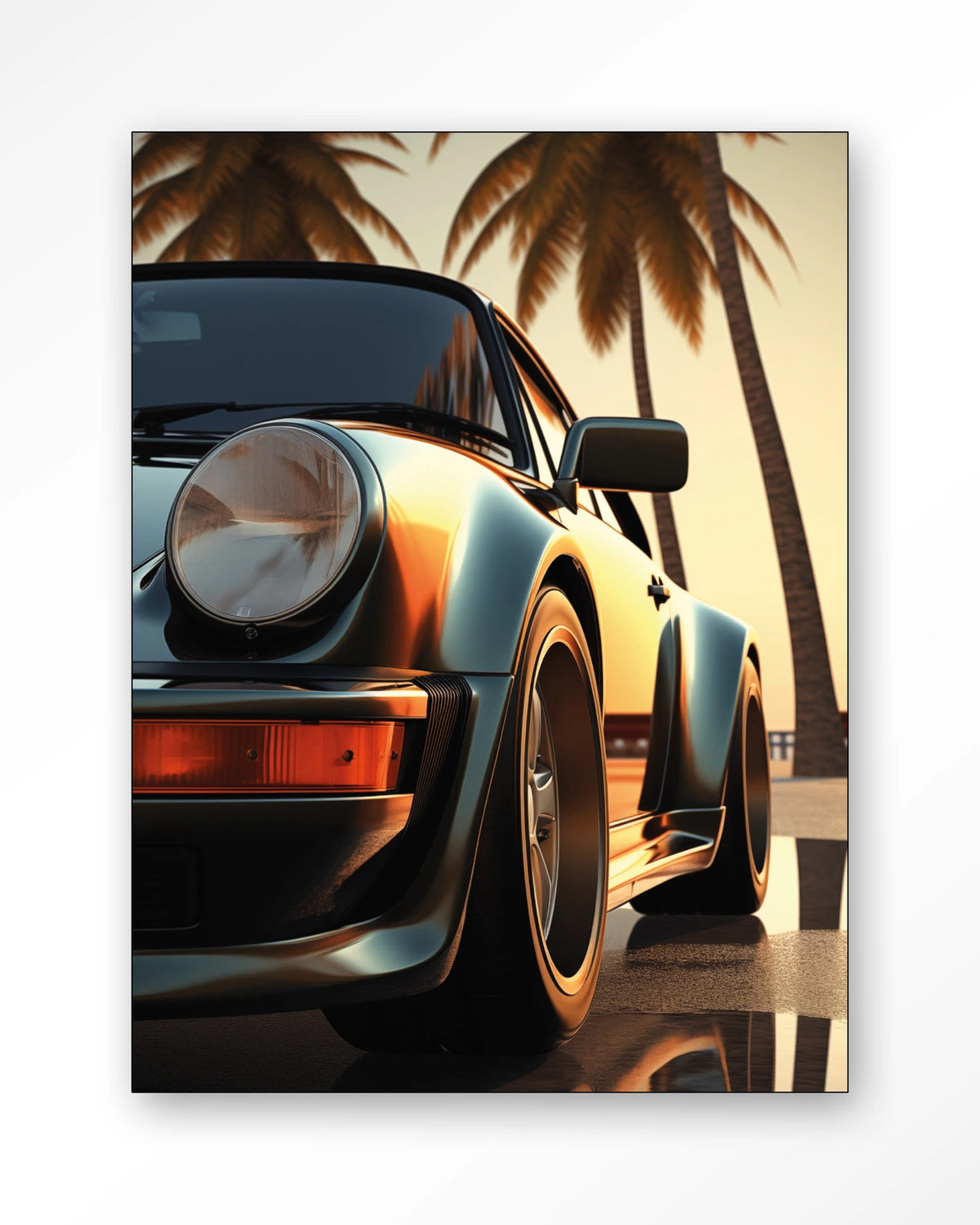 Miami Style – Wandkleed – Frame – zwart