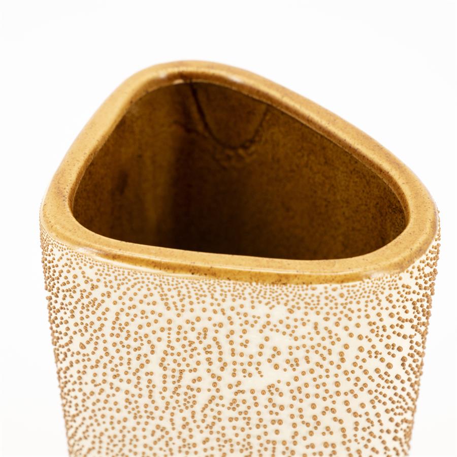 Pottery and vases Dotangle large 18x15x34 – geel | By Boo