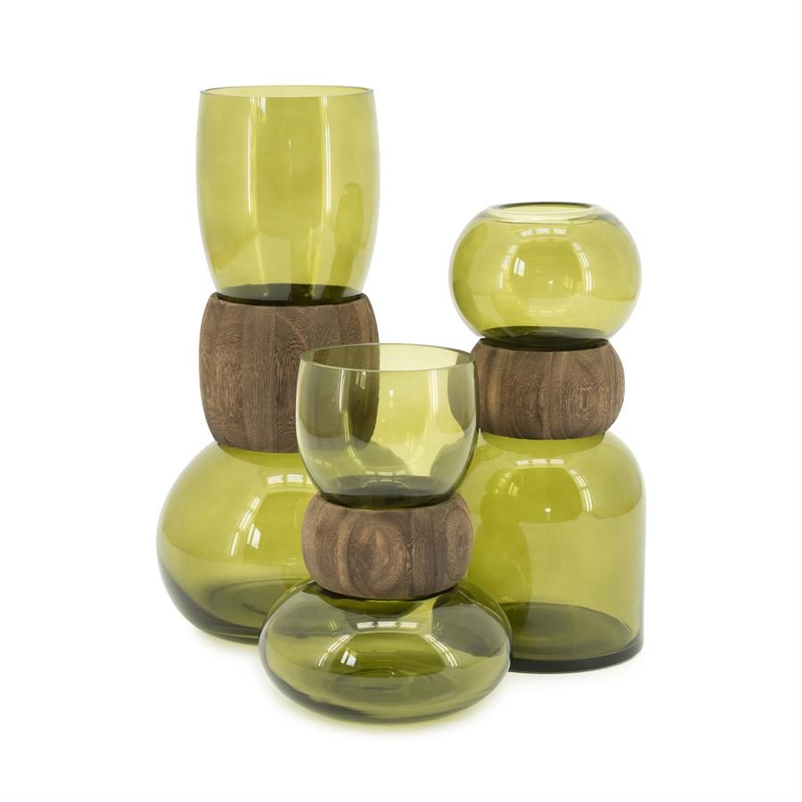 Pottery and vases Verra small 16,3x16,3x23,5 – groen | By Boo