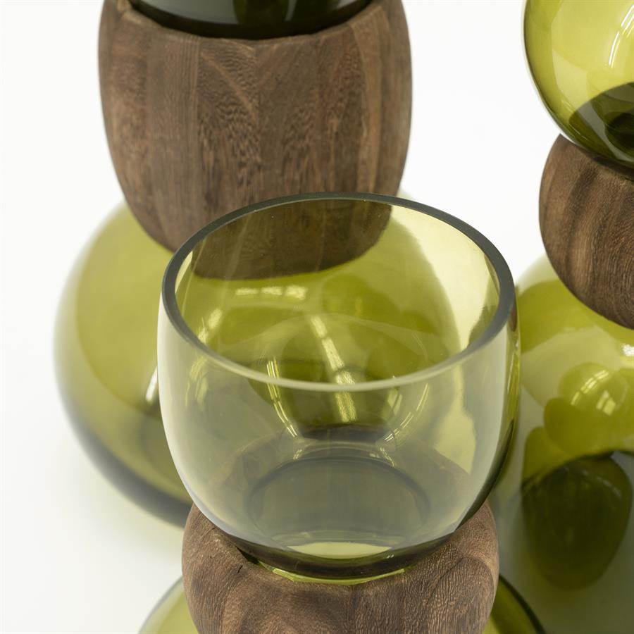 Pottery and vases Verra small 16,3x16,3x23,5 – groen | By Boo