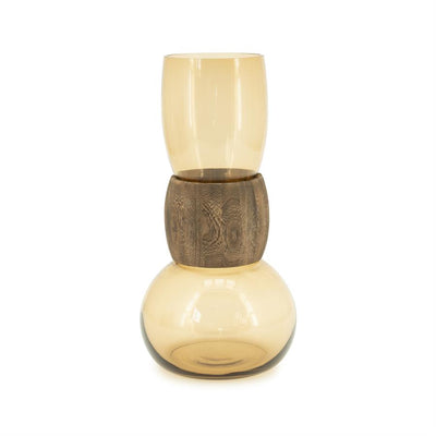 Pottery and vases Verra large 19,8x19,8x39,5 – bruin | By Boo