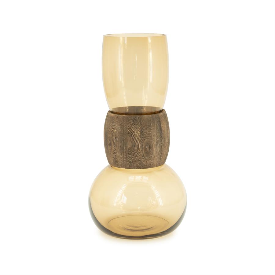 Pottery and vases Verra large 19,8x19,8x39,5 – bruin | By Boo