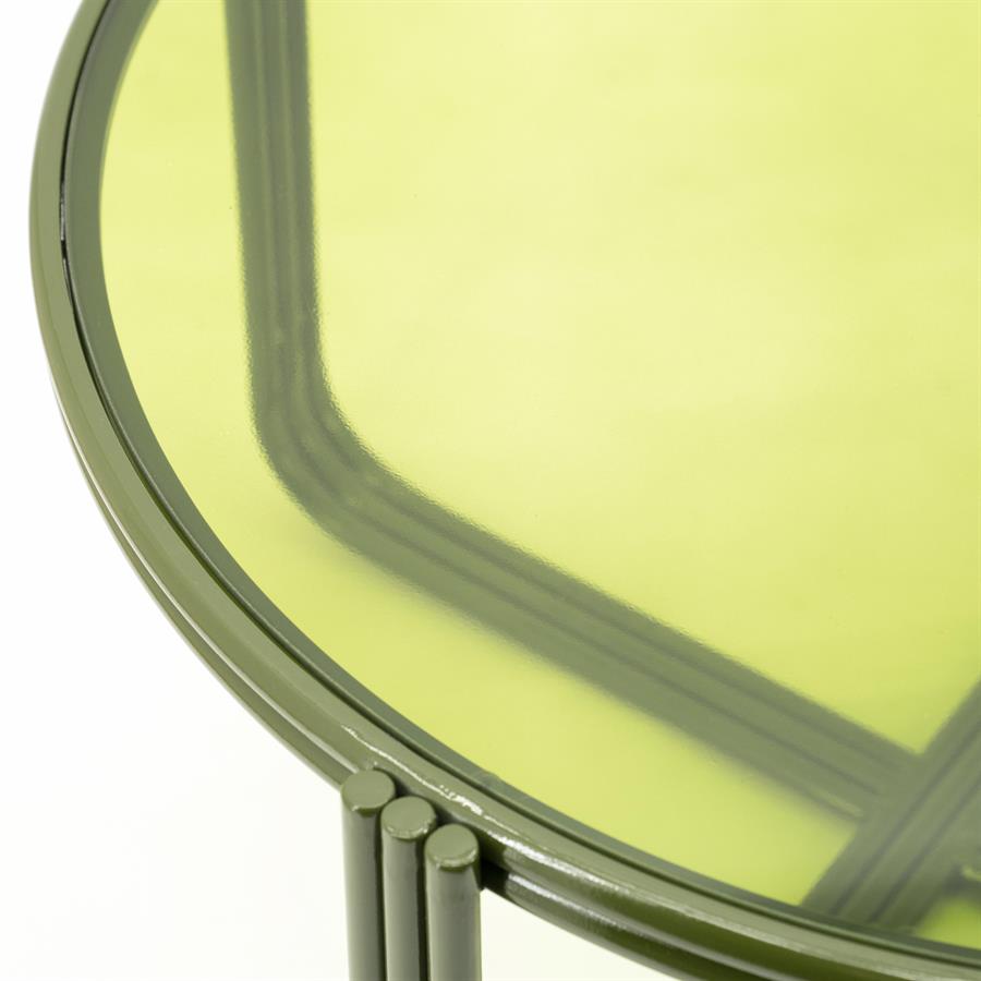 Tables Coffee table Groovy 63x63x35 – groen | By Boo