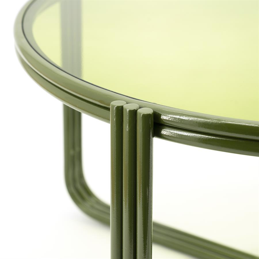 Tables Coffee table Groovy 63x63x35 – groen | By Boo