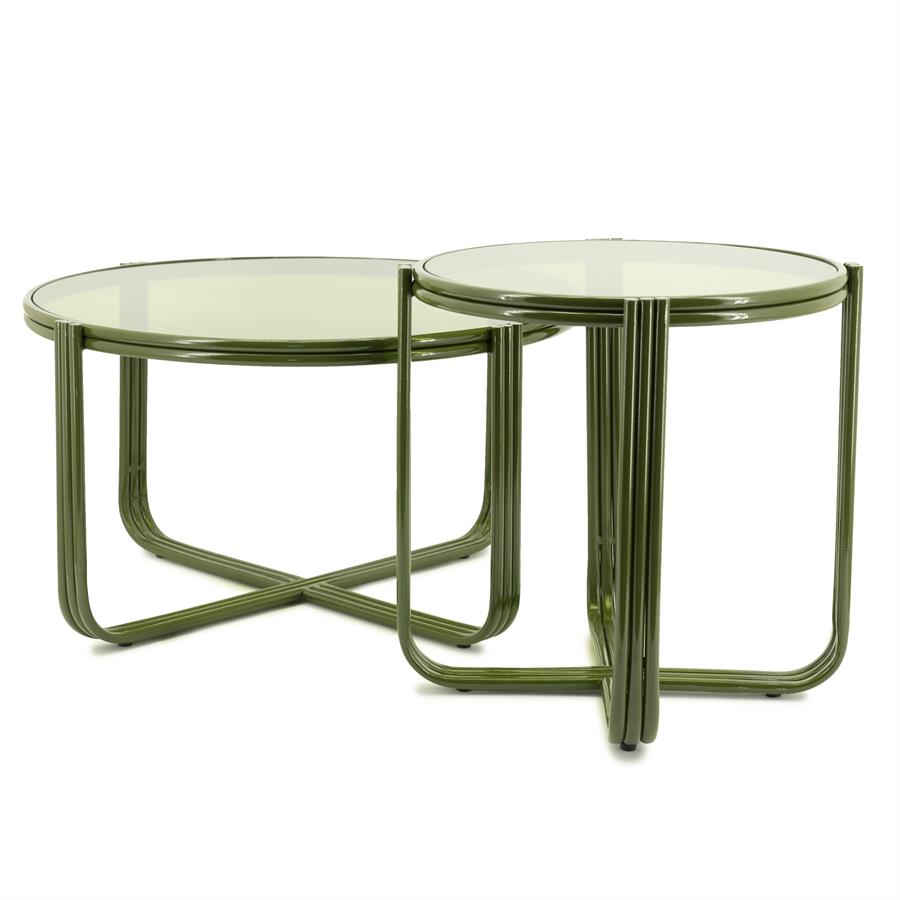 Tables Coffee table Groovy 63x63x35 – groen | By Boo