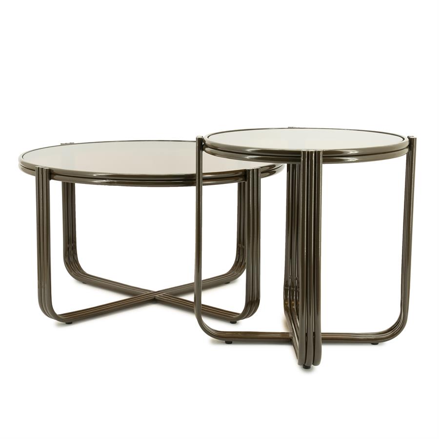 Tables Coffee table Groovy 63x63x35 – bruin | By Boo