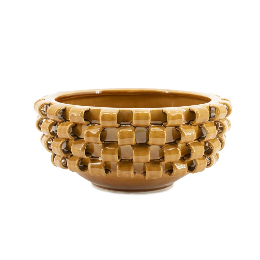 Tableware Bowl Loopa 36x36x39 – geel | By Boo