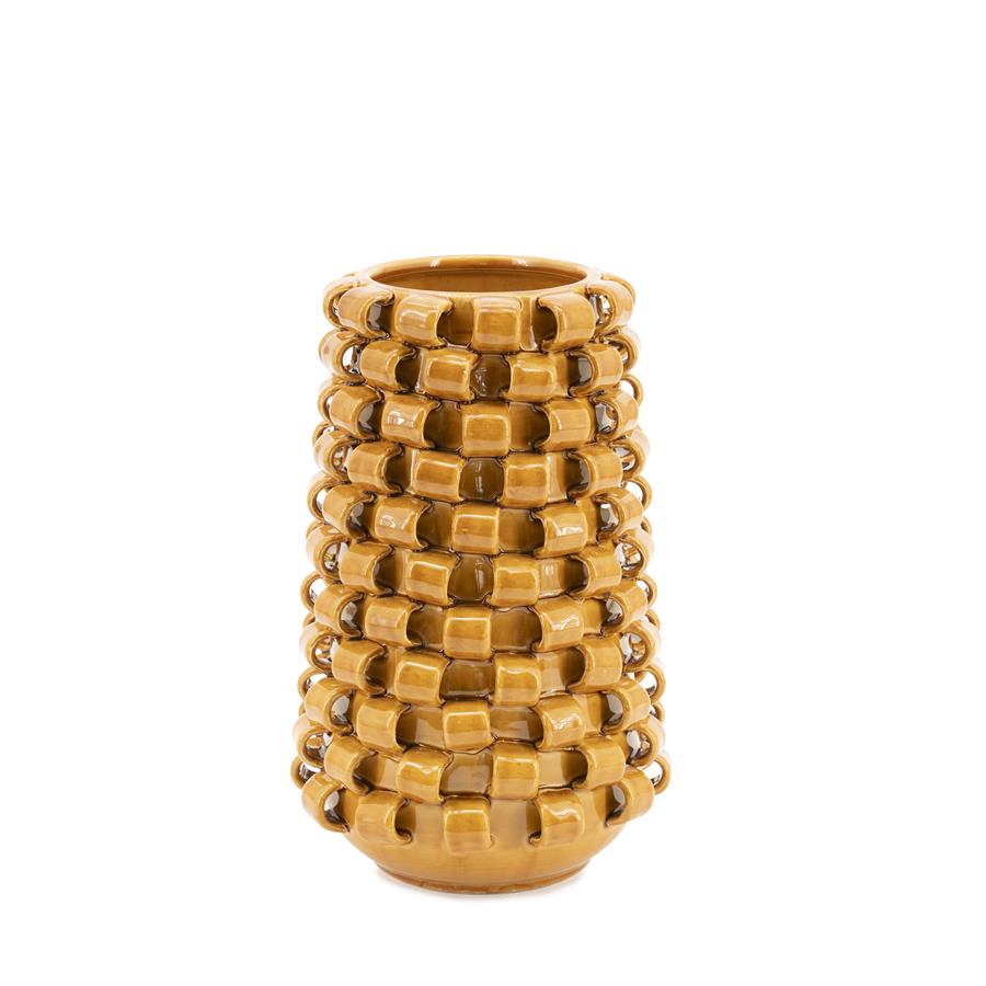 Pottery and vases Vase Loopa 2 19,2x19,2x31,5 – geel | By Boo